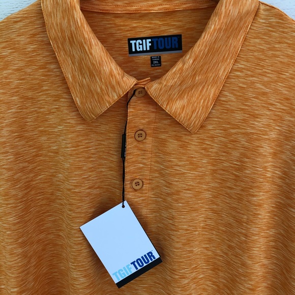 TGIF Orange Golf Polo - Picture 3 of 4
